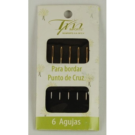 Agujas para bordar punto de cruz