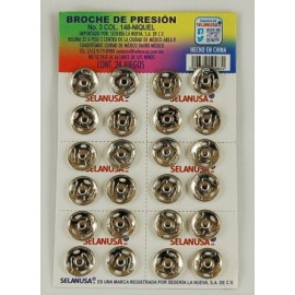 Broches de presión No. 3